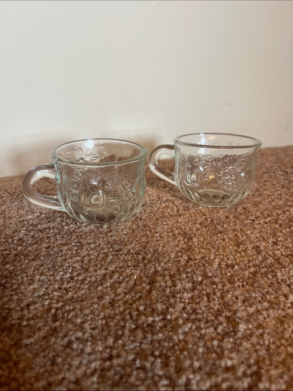 Embossed Clear Punch Glass Set - 2-Pack